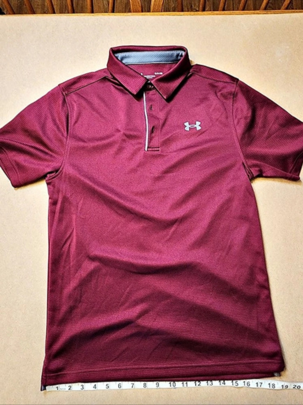 Under Armour HeatGear Performance Polo Shirt Men's Polo Burgundy Size Small